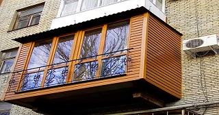 Внешняя отделка балкона Алапаевск цена от 1043 руб. м/2.